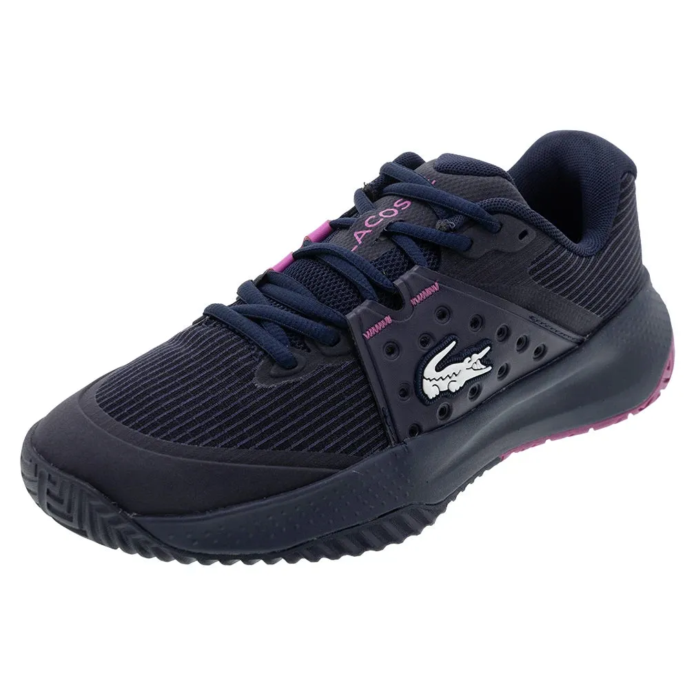 Women`s Power Serve Tennis Shoes Navy and Pink