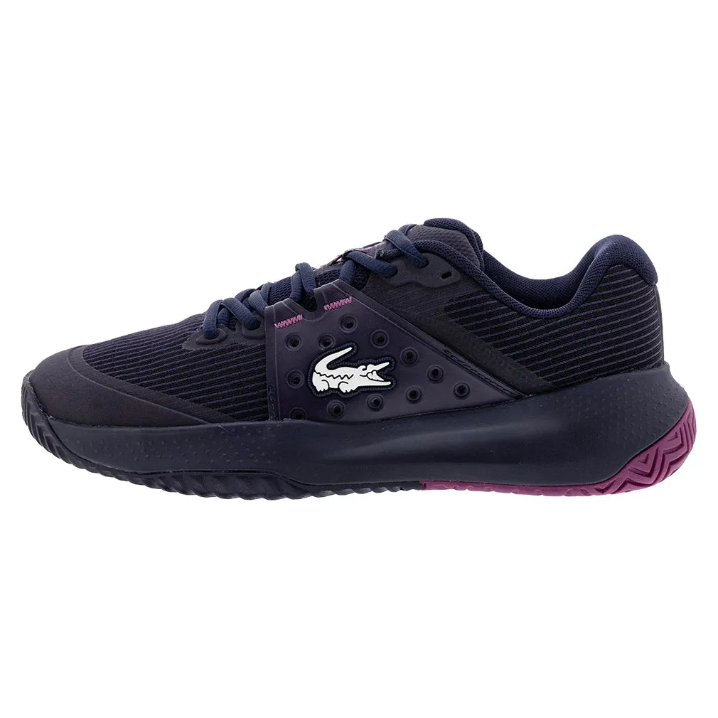 Women`s Power Serve Tennis Shoes Navy and Pink