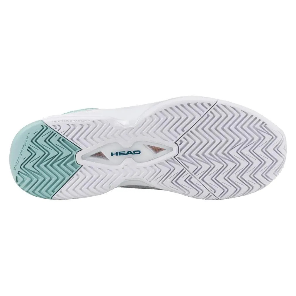 Women`s Revolt Evo 2.0 Tennis Shoes White and Turquoise