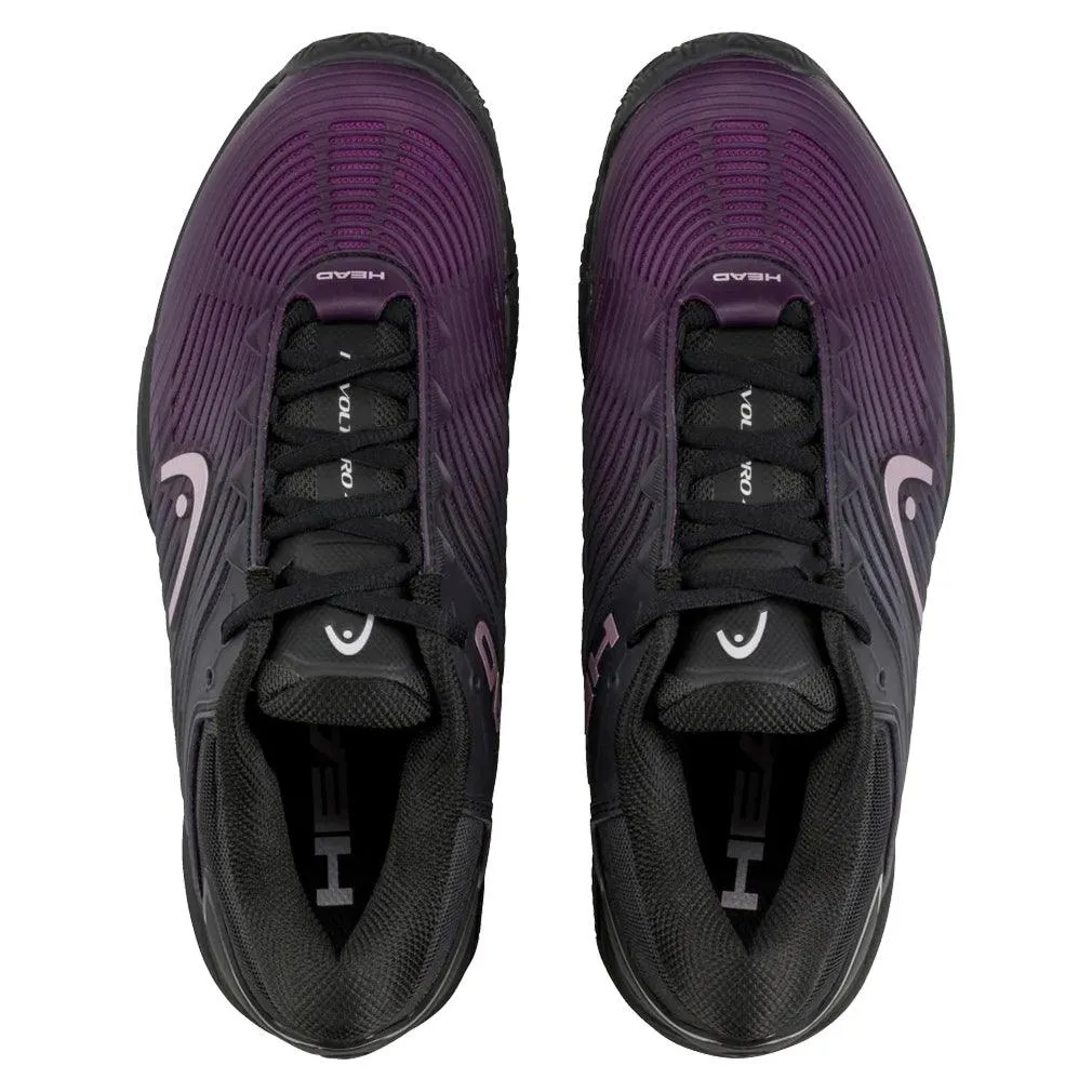 Women`s Revolt Pro 4.5 Clay Tennis Shoes Black and Plum