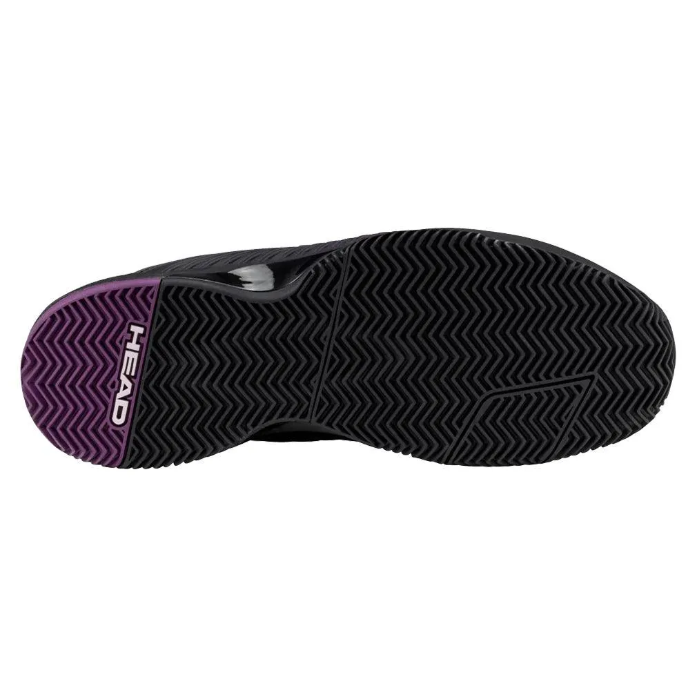 Women`s Revolt Pro 4.5 Clay Tennis Shoes Black and Plum