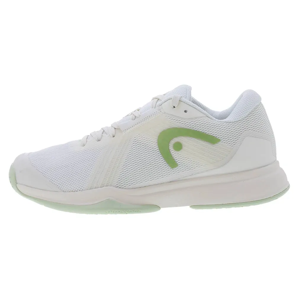 Women`s Sprint Team 4.0 Tennis Shoes Chalk White and Light Green