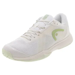 Women`s Sprint Team 4.0 Tennis Shoes Chalk White and Light Green