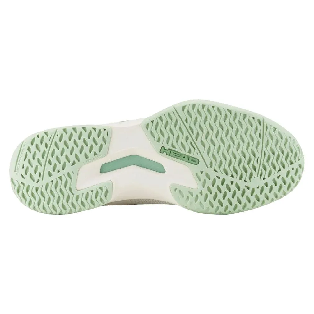 Women`s Sprint Team 4.0 Tennis Shoes Chalk White and Light Green