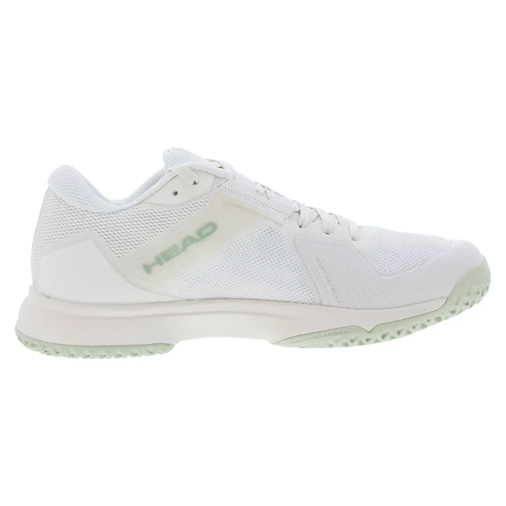 Women`s Sprint Team 4.0 Tennis Shoes Chalk White and Light Green