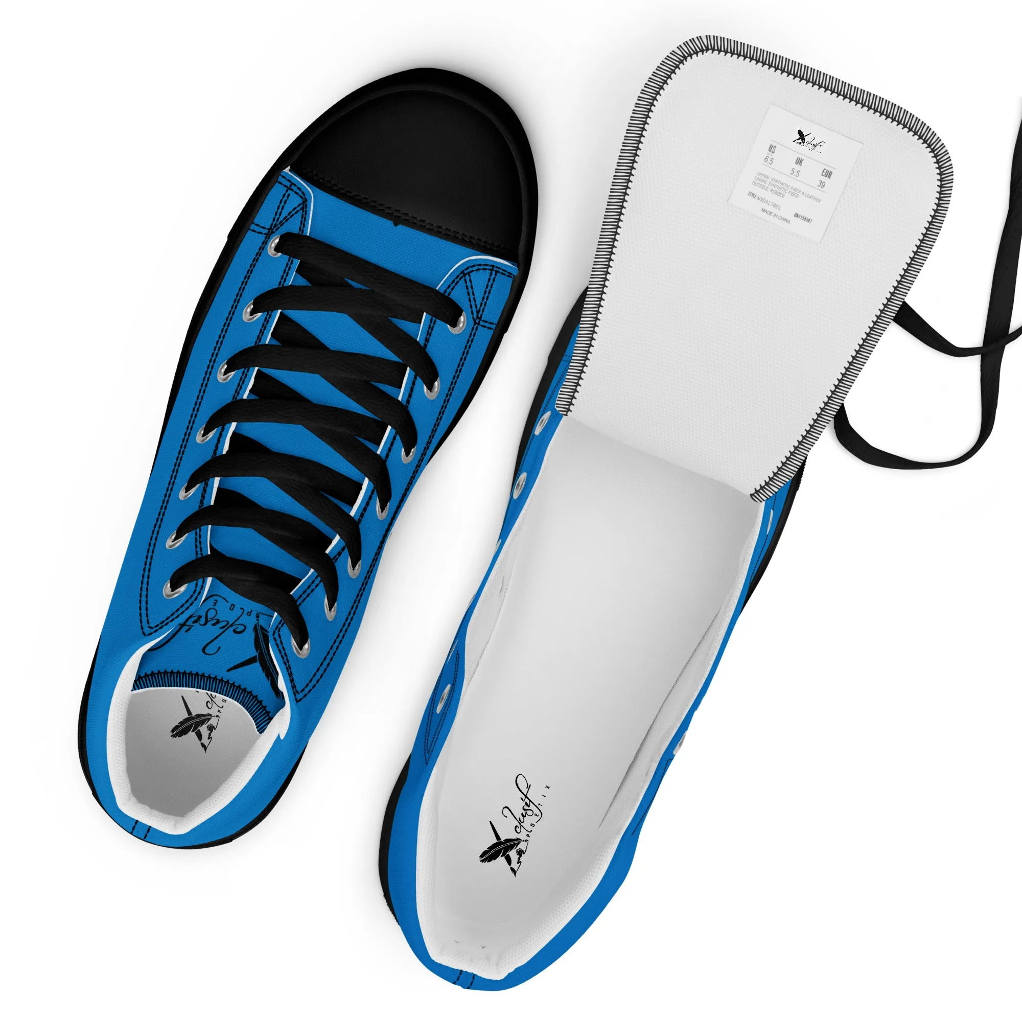 XCLUSIF POETIX BLUE & BLACK Women’s high top shoes
