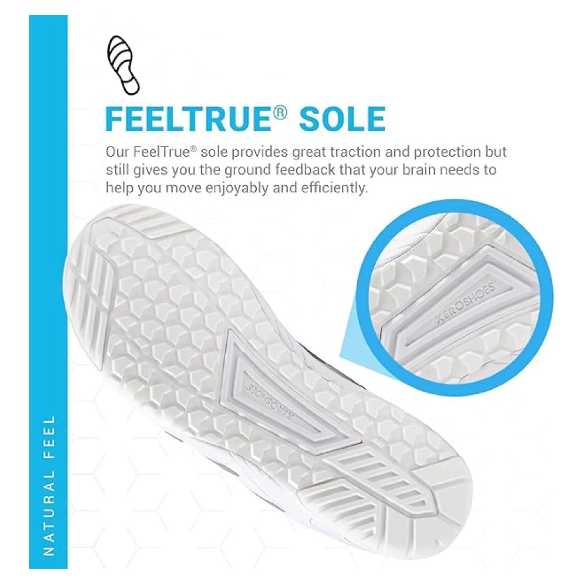 Xero Shoes Men's HFS II - Lightweight Road Runner White
