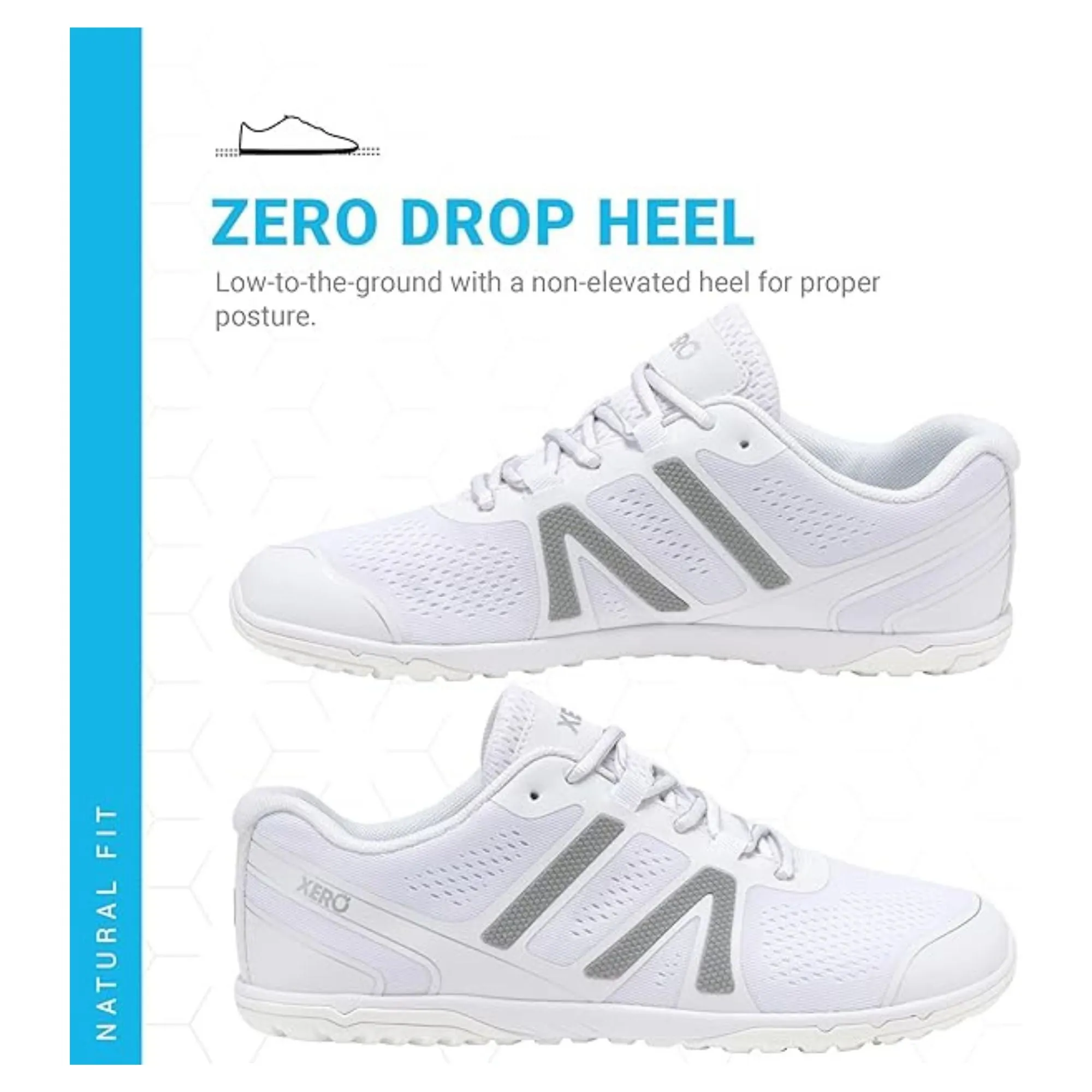Xero Shoes Men's HFS II - Lightweight Road Runner White