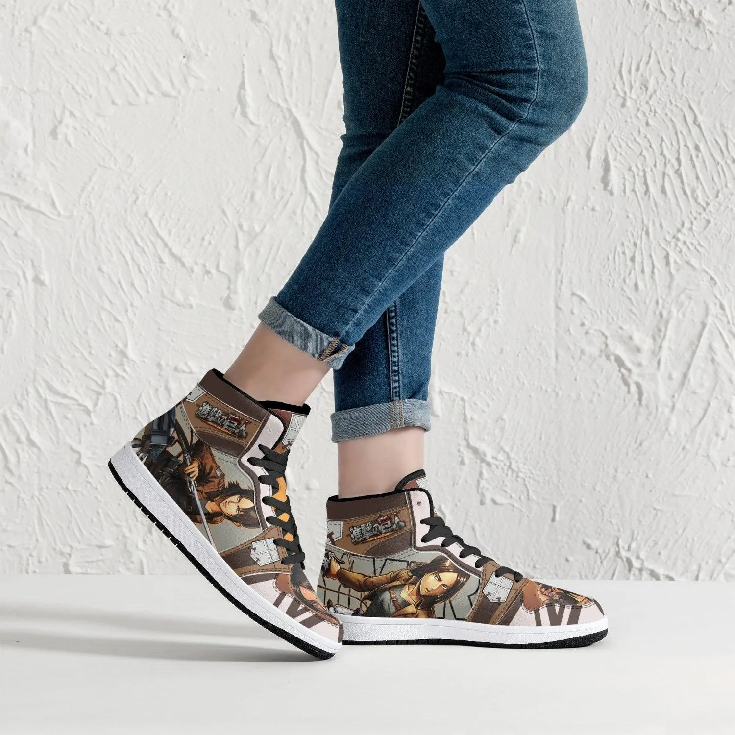 Ymir Training Corps Attack on Titan Mid 1 Basketball Shoes