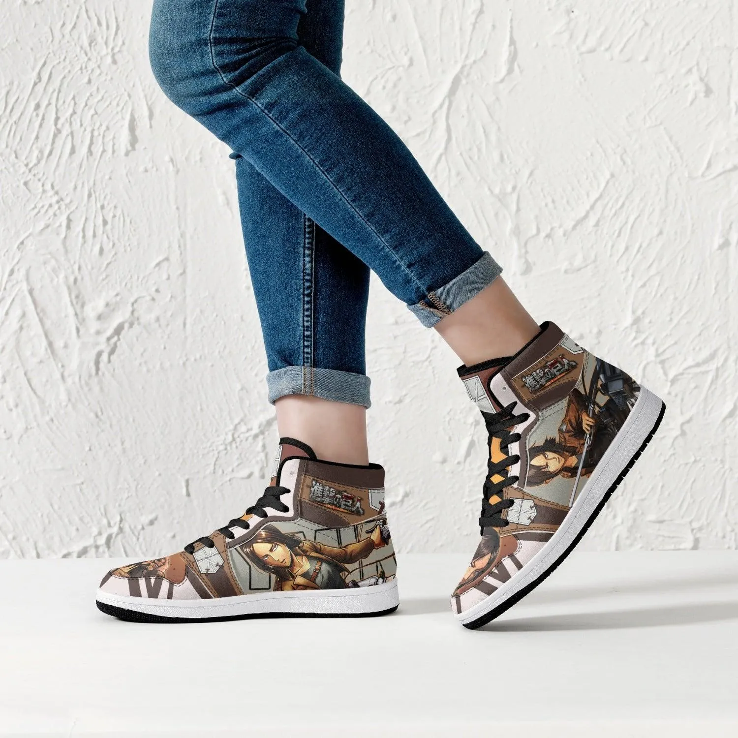 Ymir Training Corps Attack on Titan Mid 1 Basketball Shoes