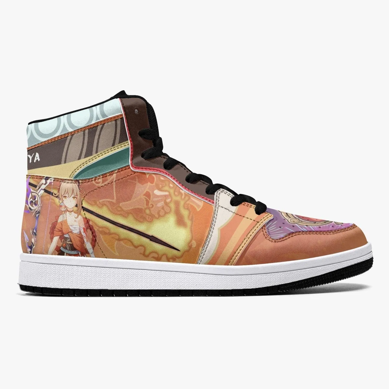 Yoimiya Genshin Impact Mid 1 Basketball Shoes