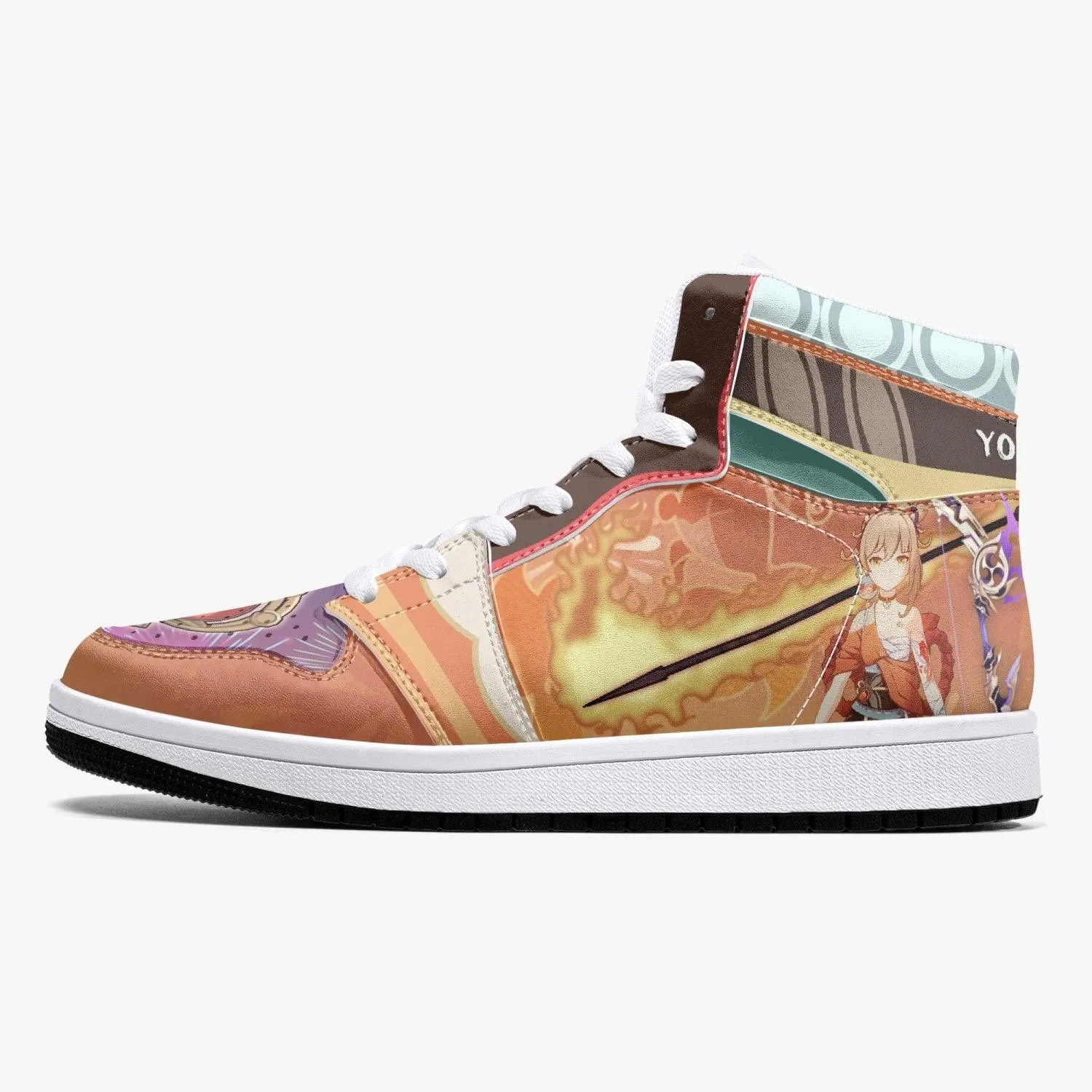 Yoimiya Genshin Impact Mid 1 Basketball Shoes