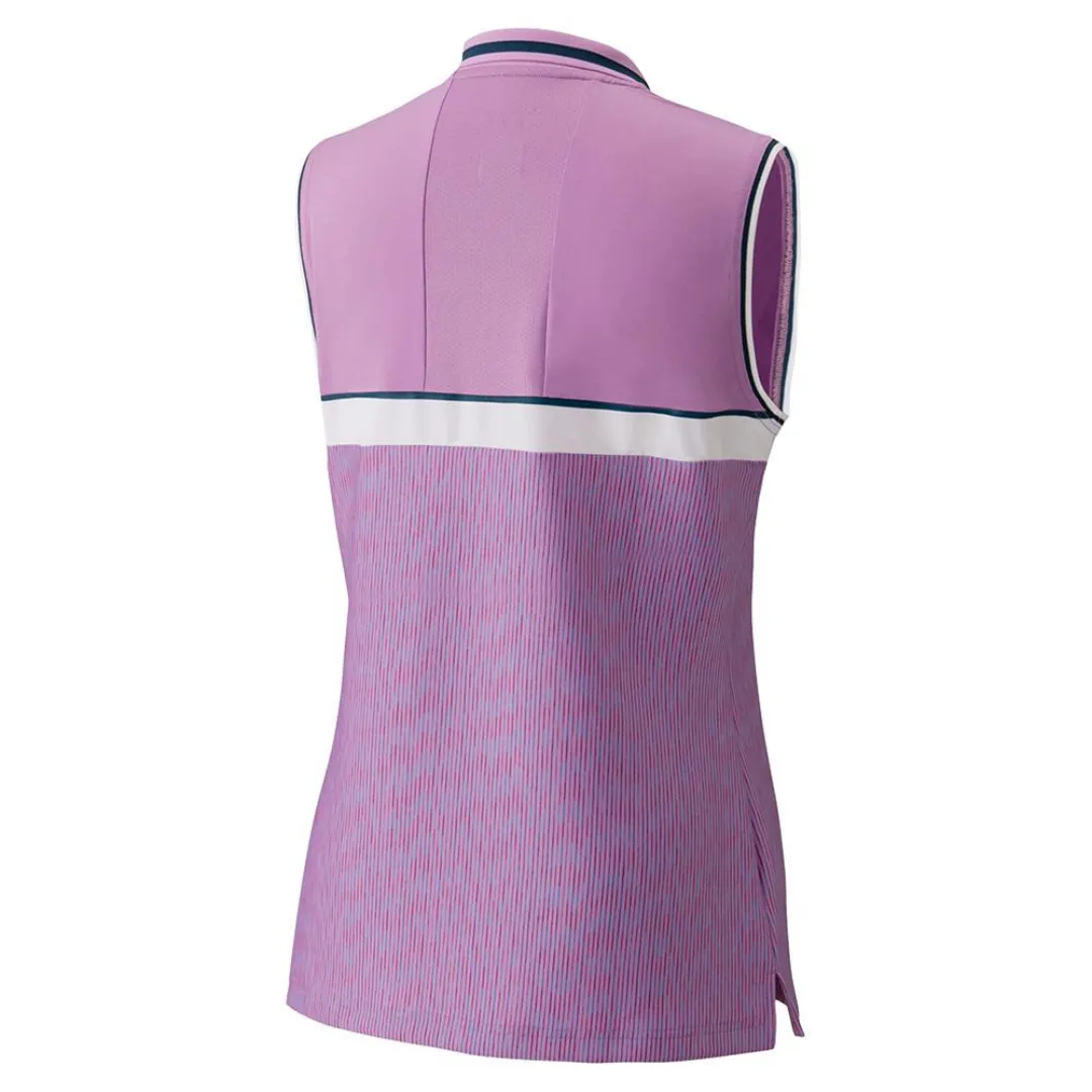 Yonex 2021 Tennis Womens Sleeveless Polo Shirt - Lavender