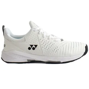 Yonex Sonicage 3 Wide Unisex Tennis Shoes - White/Black