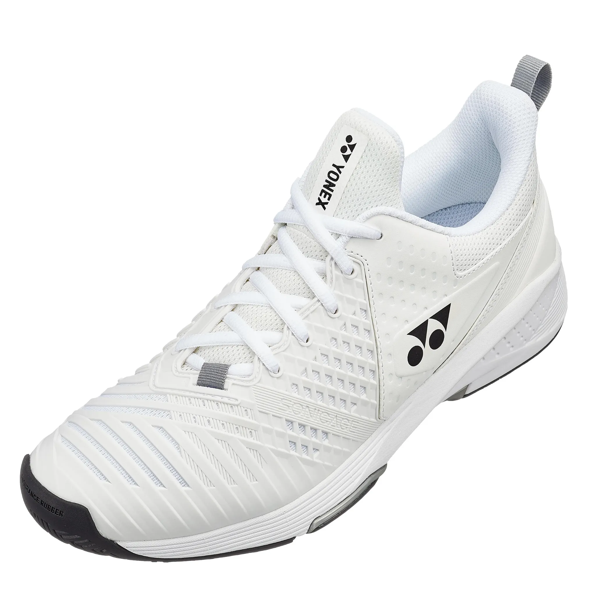 Yonex Sonicage 3 Wide Unisex Tennis Shoes - White/Black