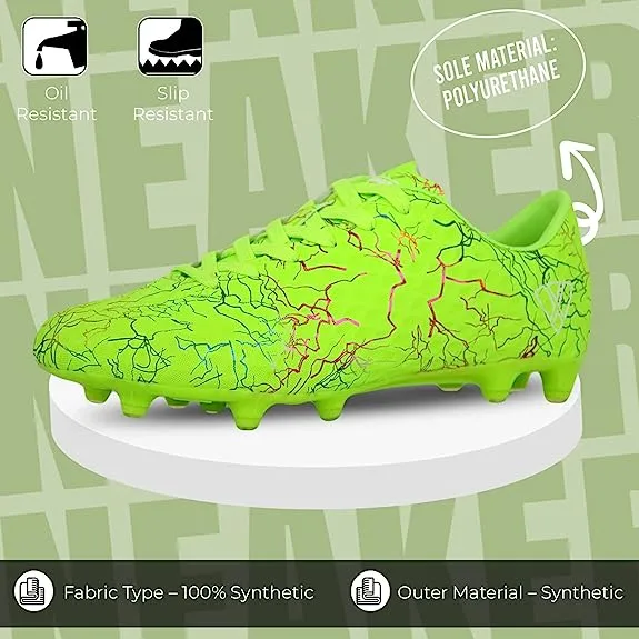 Zodiac Junior Firm Ground Soccer Cleats - Green